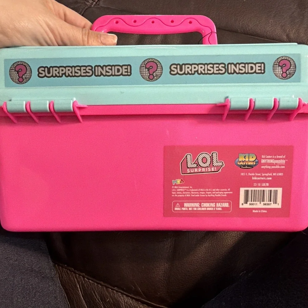 L.O.L Surprise Play Box Tackle Box Accessories‎ Storage Case Comes w/ 2 Bobber+